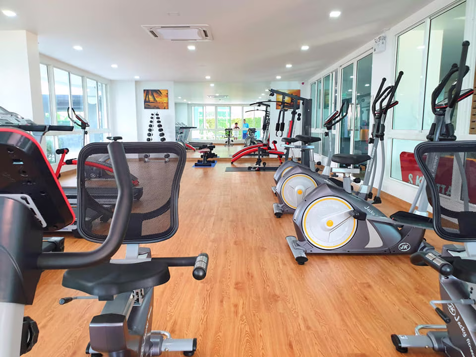 Fitness center in Whale Marina, Pattaya — equipment for an active lifestyle.
